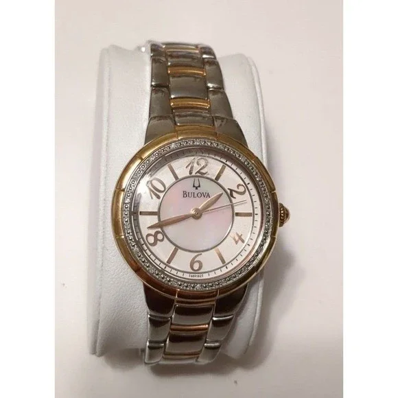 Bulova 98R162 Women\'s Rosedale Diamond Accented Bezel MOP Watch s-l1200.jpg main image 4